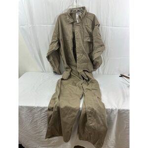 Lakeland FR Flame Resistant Coveralls Khaki Tan HRC2 Workwear Utility Suit Mens